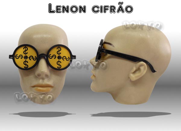 Óculos de festa lenon cifrão